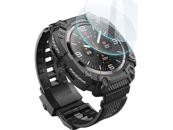 Supcase Etui Supcase IBLSN ArmorBOX & Tempered Glass 2-PACK na Samsung Galaxy Watch Ultra (47 MM) - czarne