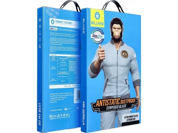 Blueo Karkaistu lasi 5D Mr. Monkey Glass - Samsung Galaxy S24 musta (Strong Lite)
