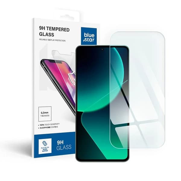 Blue Star Xiaomi 13T Härdat Glas Skärmskydd - Clear