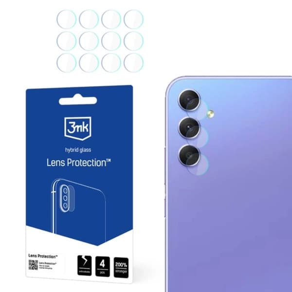 3MK Galaxy A35/A55 5G  HybridGlass  Kameralinskydd - Transparent