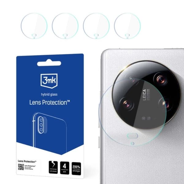 3MK Xiaomi 14 Ultra    Kameralinskydd - Transparent