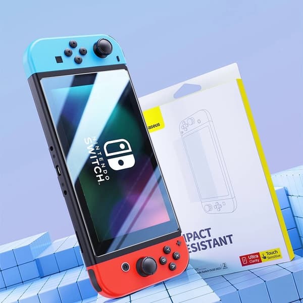 [2-Pack] Baseus Nintendo Switch OLED (2021) Härdat Glas