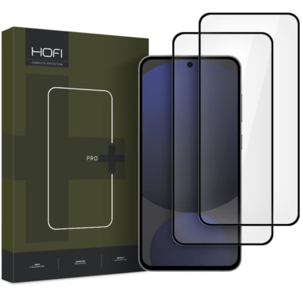 [2-Pack] Hofi Galaxy S24 FE Skärmskydd i Härdat Glas Pro Plus - Svart