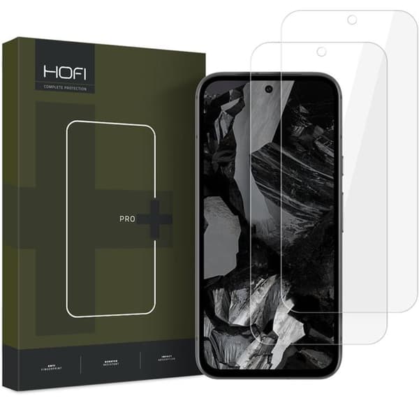 [2-Pack] Hofi Google Pixel 9/9 Pro Skärmskydd Härdat Glas Pro Plus - Clear