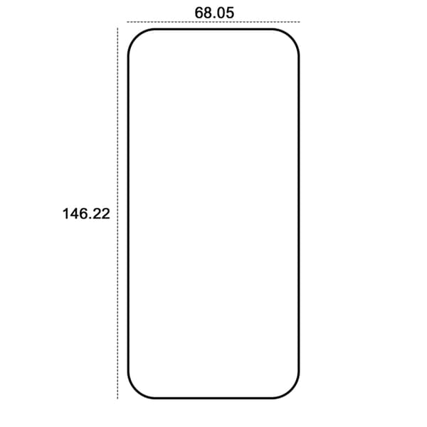 Etteri iPhone 16 Pro Härdat Glas Skärmskydd 9D - Svart