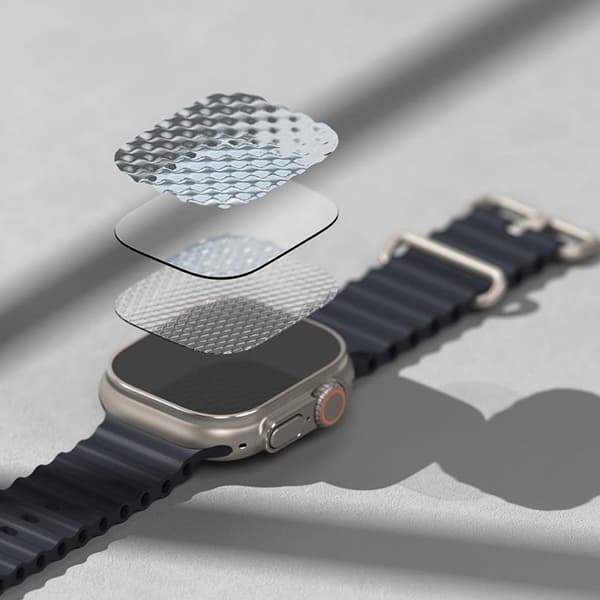 [2-Pack] Ringke Apple Watch Ultra 1/2 (49mm) Härdat glas Skärmskydd