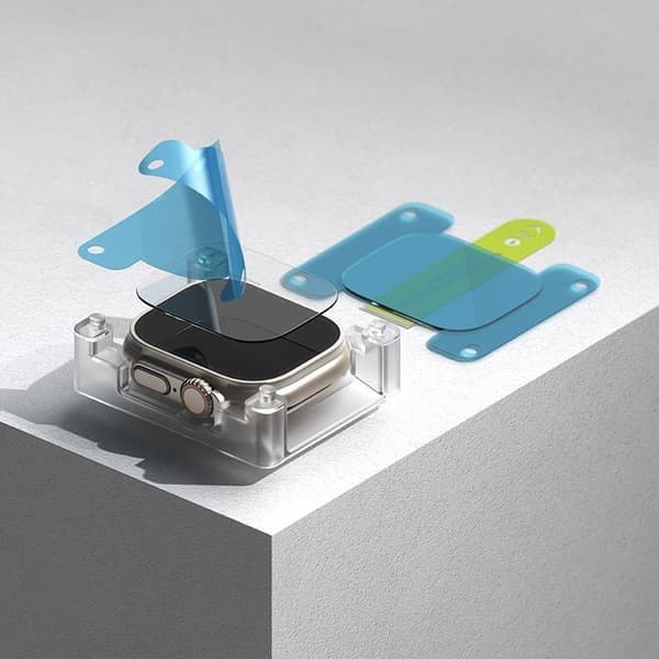 [2-Pack] Ringke Apple Watch Ultra 1/2 (49mm) Härdat glas Skärmskydd