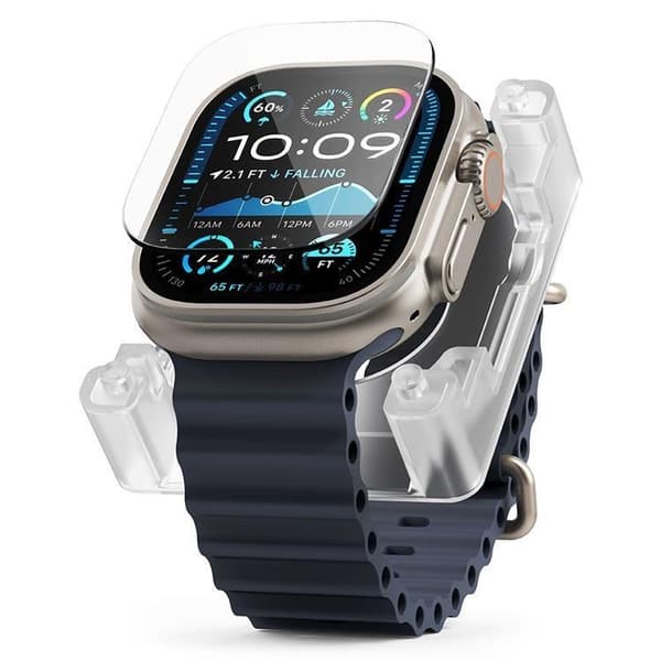 [2-Pack] Ringke Apple Watch Ultra 1/2 (49mm) Härdat glas Skärmskydd