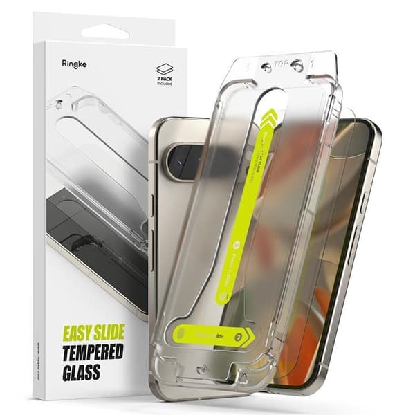 [2-Pack] Ringke Google Pixel 9/9 Pro Skärmskydd Härdat Glas Easy Slide
