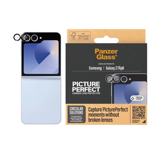 Panzer Galaxy Z Flip 6 Kameralinsskydd Härdat Glas Picture Perfect