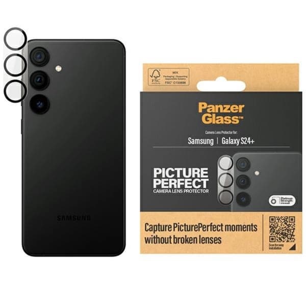 Panzer Galaxy S24 Plus Kameralinsskydd Härdat Glas Picture Perfect