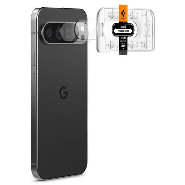 [2-Pack] Spigen Google Pixel 9 Pro Linsskydd Härdat Glas EZ Fit