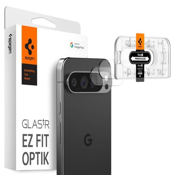 [2-Pack] Spigen Google Pixel 9 Pro Linsskydd Härdat Glas EZ Fit