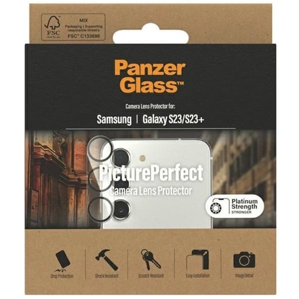 Panzer Galaxy S23/S23 Plus Kameralinsskydd Härdat Glas Picture Perfect