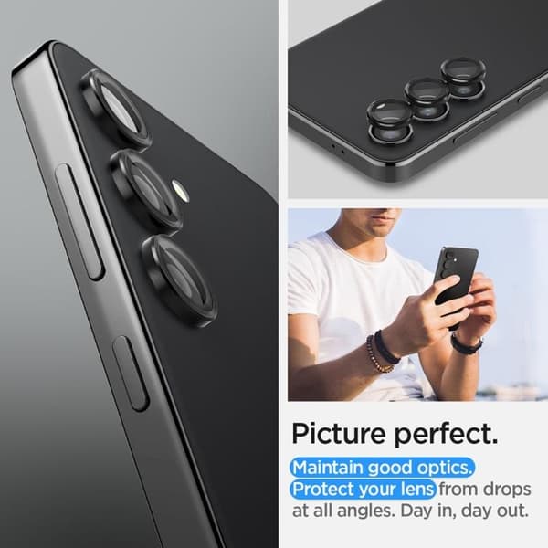 [2-Pack] Spigen Galaxy S23 FE Kameralinsskydd Härdat glas EZ-Fit