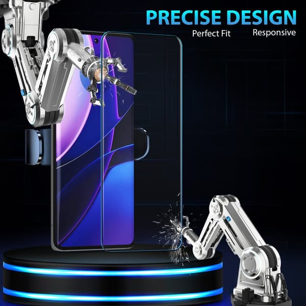 2-Pack Motorola Edge 40 Skärmskydd - Härdat Glas 9H - Super kvalitet 3D
