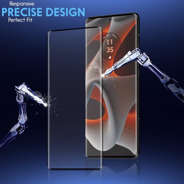 2-Pack Motorola Edge 50 Pro Skærmbeskyttelse & 2-Pack linsebeskyttelse - Hærdet Glas 9H - Super kvalitet 3D