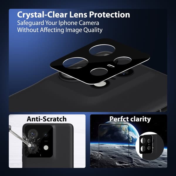 2-Pack Motorola Edge 50 Pro Skærmbeskyttelse & 2-Pack linsebeskyttelse - Hærdet Glas 9H - Super kvalitet 3D