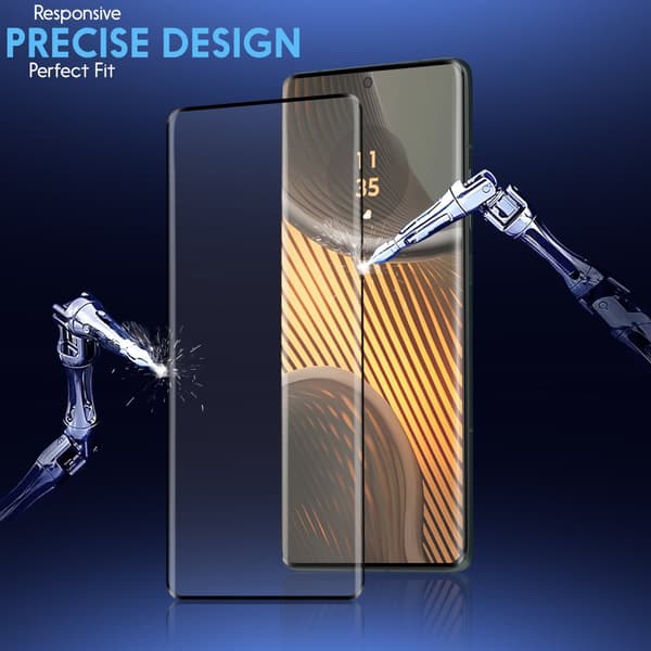 2-Pack Motorola Edge 50 Ultra Näytönsuoja & 1-Pack linssinsuoja - Karkaistu Lasi 9H - Super laatu 3D