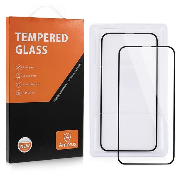 AMORUS till OnePlus 13R Härdat glas skärmskydd 2-Pack