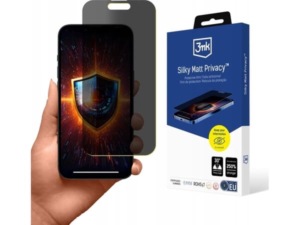 3MK Apple iPhone 15 - 3mk Silky Matt Privacy
