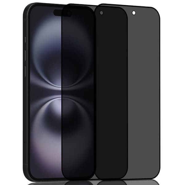 2-Pack Iphone 16 Privacy Skärmskydd - Härdat Glas 9H - Super kvalitet 3D