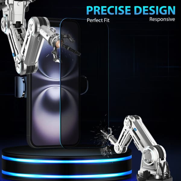 2-Pack Iphone 16 Privacy Näytönsuoja & 2-Pack linssinsuoja - Karkaistu Lasi 9H - Super laatu 3D