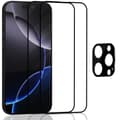 Miniatyrbild 1 av 7: 2-Pack Iphone 16 Pro Skärmskydd & 1-Pack linsskydd - Härdat Glas 9H - Super kvalitet 3D