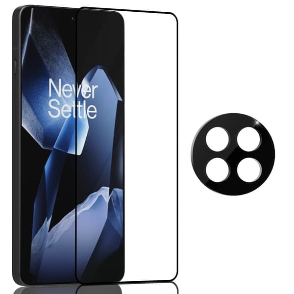 1-Pack OnePlus 13R Skärmskydd & 1-Pack linsskydd - Härdat Glas 9H - Super kvalitet 3D