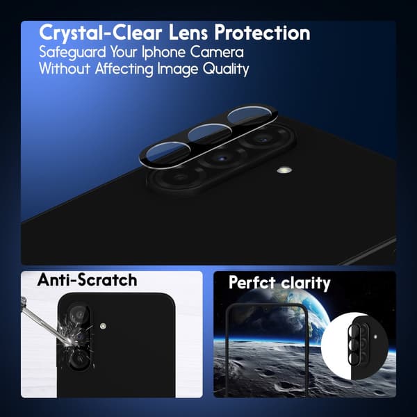 1-Pack Samsung A26 Skærmbeskyttelse & 1-Pack linsebeskyttelse - Hærdet Glas 9H - Super kvalitet 3D