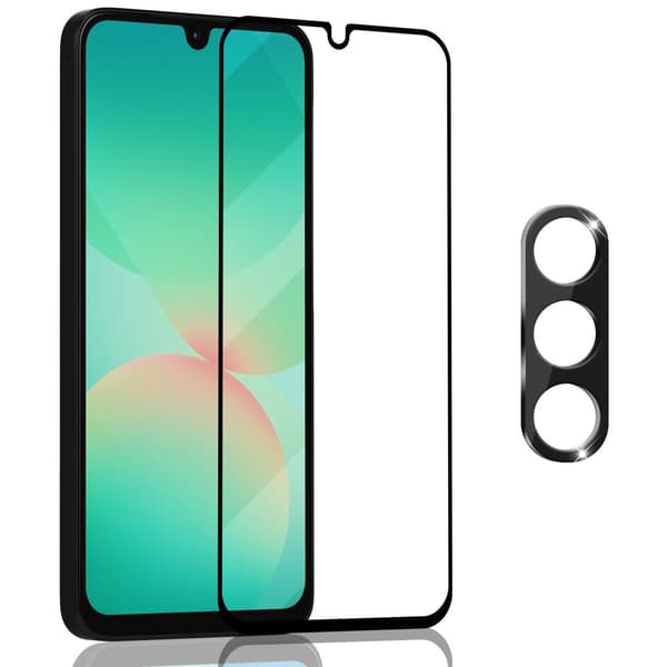 1-Pack Samsung A26 Skærmbeskyttelse & 1-Pack linsebeskyttelse - Hærdet Glas 9H - Super kvalitet 3D