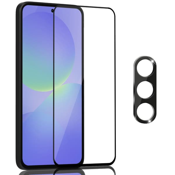 1-Pack Samsung A36 Skärmskydd & 1-Pack linsskydd - Härdat Glas 9H - Super kvalitet 3D