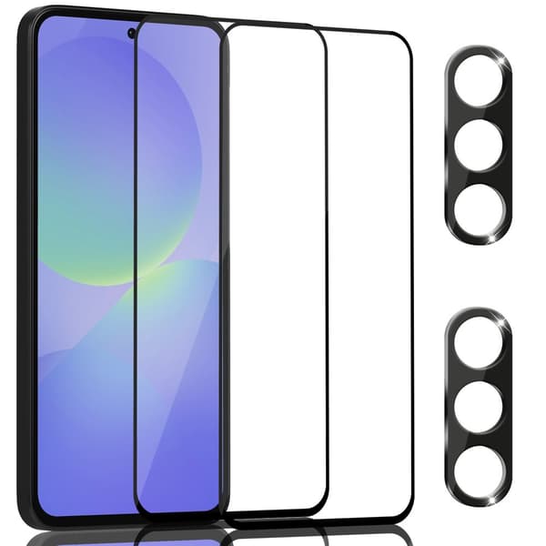 2-Pack Samsung A36 Skærmbeskyttelse & 2-Pack linsebeskyttelse - Hærdet Glas 9H - Super kvalitet 3D