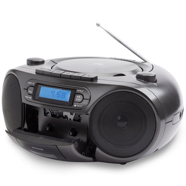 AIWA Kassettradio CD/FM-radio/Kassettbånd/USB/BT Svart