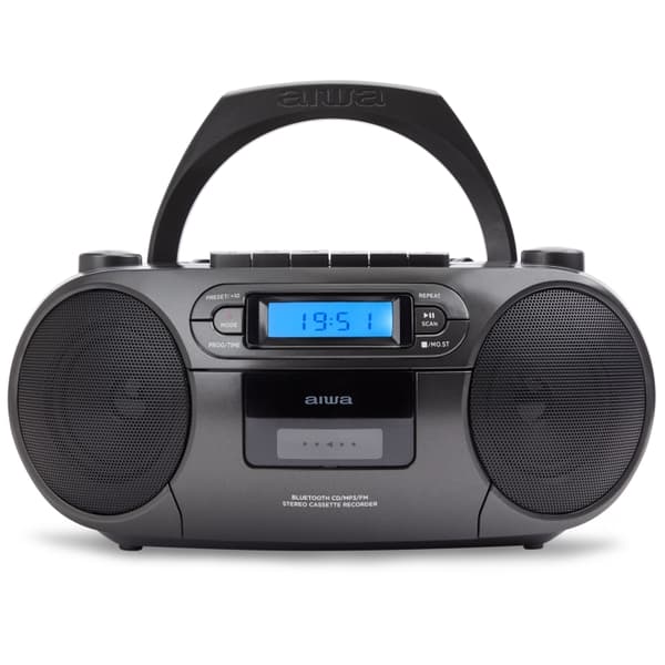 AIWA Kassettradio CD/FM-radio/Kassettbånd/USB/BT Svart