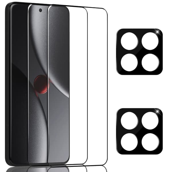 2-Pack Xiaomi 15 Pro Skærmbeskyttelse & 2-Pack linsebeskyttelse - Hærdet Glas 9H - Super kvalitet 3D