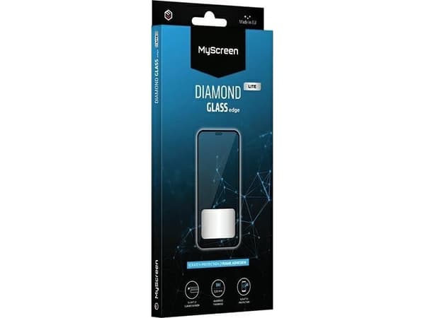 MyScreen Protector Samsung Galaxy J4+ 2018/J6+ 2018 - Karkaistu lasi hieman pyöristetyille näytöille DIAMOND GLASS LITE edge FULL GLUE (täysi liima)
