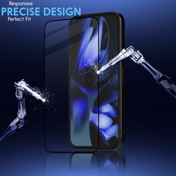 2-Pack Google Pixel 9a Skærmbeskyttelse & 1-Pack linsebeskyttelse - Hærdet Glas 9H - Super kvalitet 3D