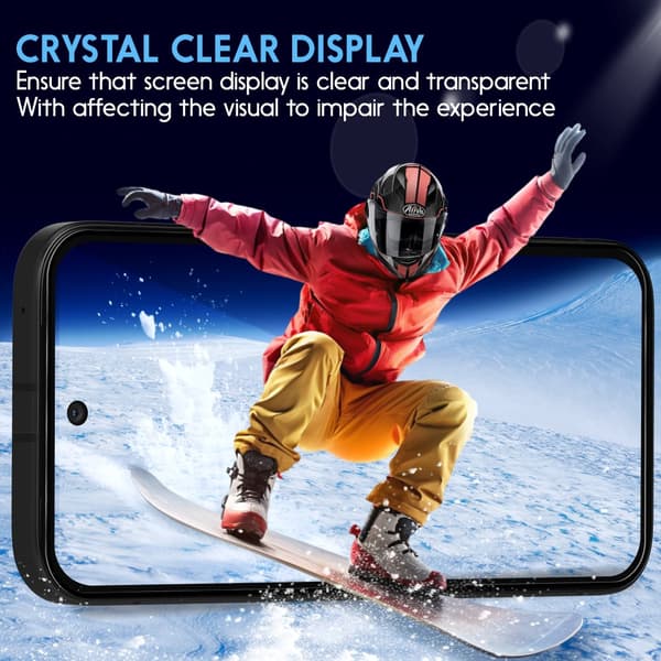 2-Pack Google Pixel 9a Skærmbeskyttelse & 1-Pack linsebeskyttelse - Hærdet Glas 9H - Super kvalitet 3D