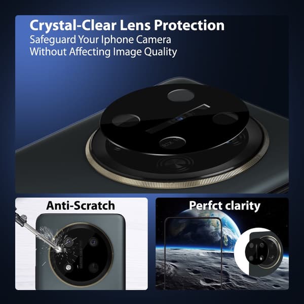 2-Pack Honer Magic 7 Lite Skärmskydd & 1-Pack linsskydd - Härdat Glas 9H - Super kvalitet 3D