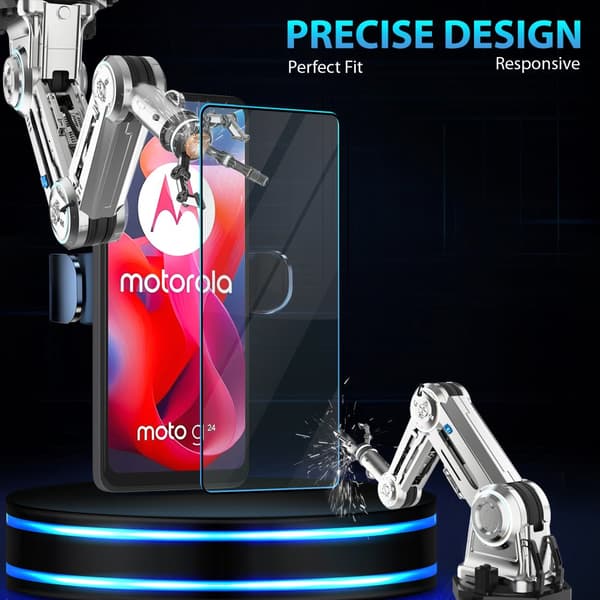2-Pack Motorola Moto G25 Skärmskydd - Härdat Glas 9H - Super kvalitet 3D