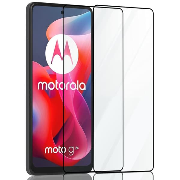 2-Pack Motorola Moto G25 Skärmskydd - Härdat Glas 9H - Super kvalitet 3D