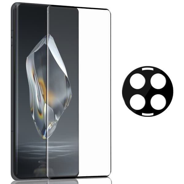 1-Pack Oneplus 12R Skärmskydd & 1-Pack linsskydd - Härdat Glas 9H - Super kvalitet 3D