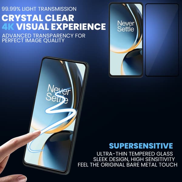2-Pack OnePlus Nord Ce 3 Skärmskydd - Härdat Glas 9H - Super kvalitet 3D