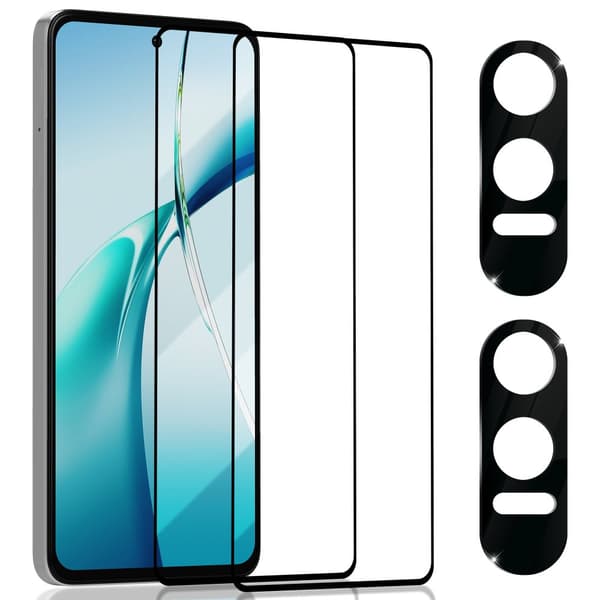 2-Pack OnePlus Nord CE4 Skærmbeskyttelse & 2-Pack linsebeskyttelse - Hærdet Glas 9H - Super kvalitet 3D