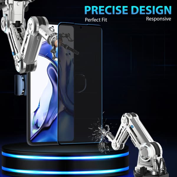 2-Pack Xiaomi 11T Privacy Skærmbeskyttelse - Hærdet Glas 9H - Super kvalitet 3D