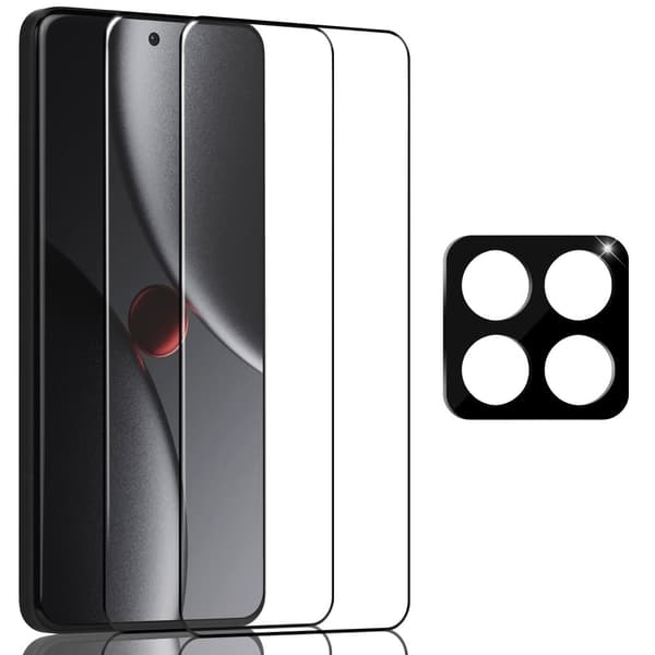 2-Pack Xiaomi 15 Pro Skärmskydd & 1-Pack linsskydd - Härdat Glas 9H - Super kvalitet 3D