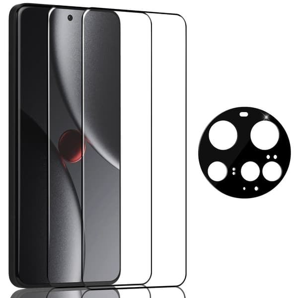 2-Pack Xiaomi 15 Ultra Skærmbeskyttelse & 1-Pack linsebeskyttelse - Hærdet Glas 9H - Super kvalitet 3D