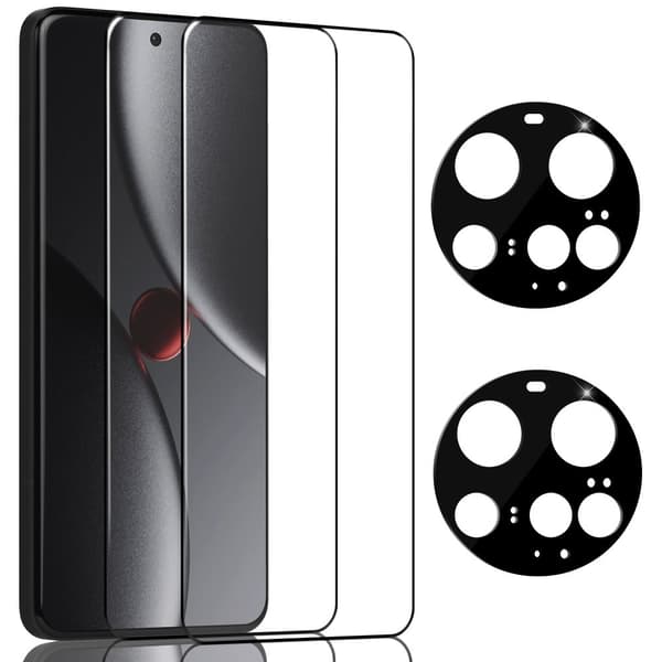 2-Pack Xiaomi 15 Ultra Näytönsuoja & 2-Pack linssinsuoja - Karkaistu Lasi 9H - Super laatu 3D