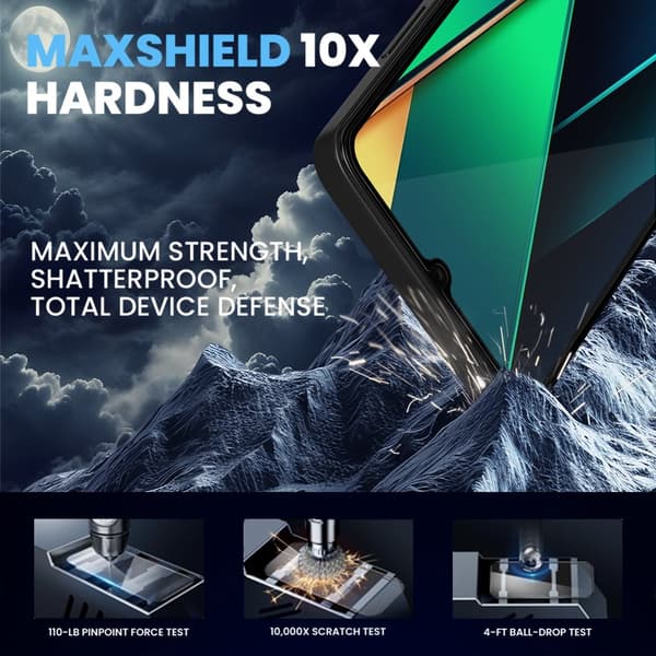 2-Pack Xiaomi Poco C75 Skärmskydd - Härdat Glas 9H - Super kvalitet 3D